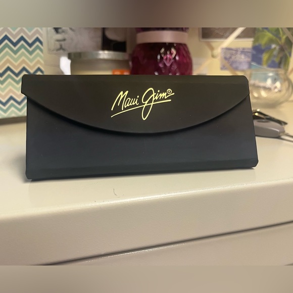 Maui Jim Black Coral Polarized Rectangle Sunglasses in Bronze - Picture 9 of 9